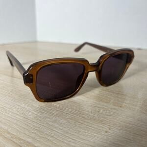Vintage USS 4 1/2 - 5 3/4 USS 50-22 Eyeglasses Full Rim Frames ONLY Brown